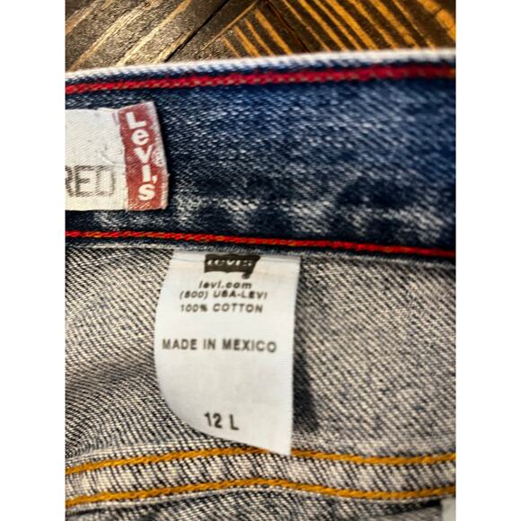 Levi’s 550 Relaxed Tapered Jeans Women 12L Classic Academia Tall Western Cowgirl - Picture 3 of 10